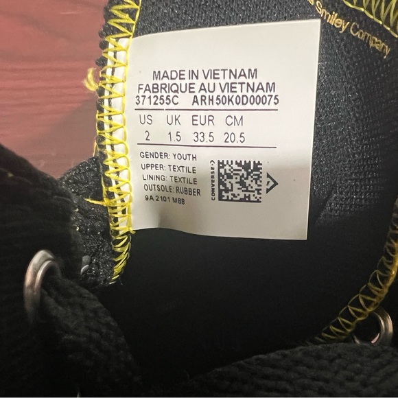 Converse x Chinatown Market, Chuck Taylor Allstar Hi, 371255C, Yellow & Black - Picture 13 of 13